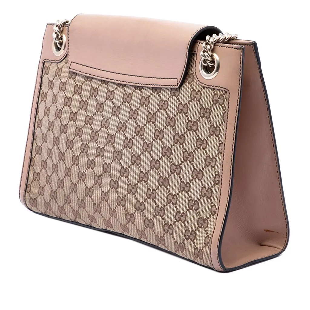 Gucci Large GG Canvas Emily Shoulder Bag Beige Very good - Back View