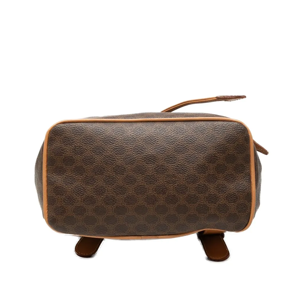 Celine Macadam Coated Canvas Backpack Brown Canvas Good - Inside View