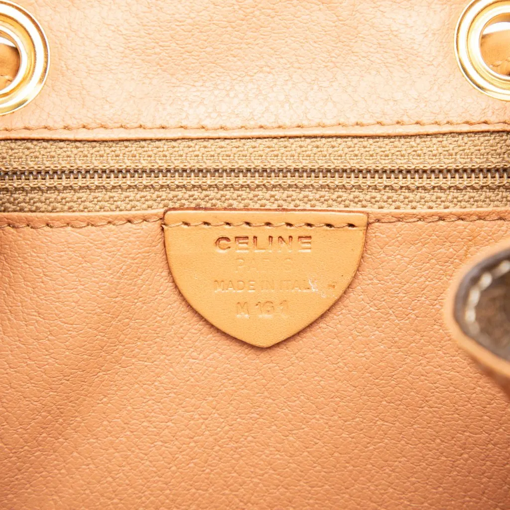 Celine Macadam Coated Canvas Backpack Brown Canvas Good - Box View