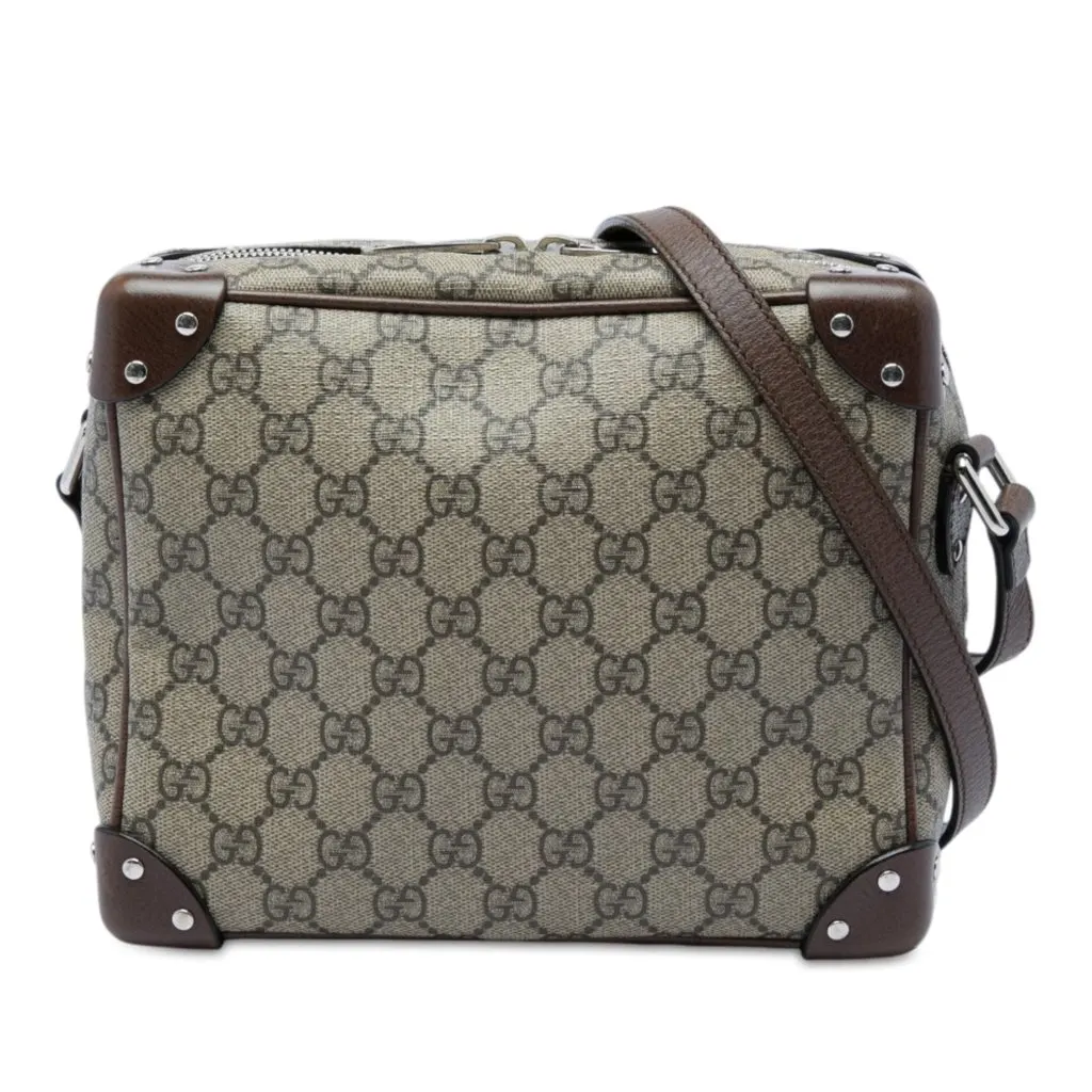 Gucci GG Supreme Soft Trunk Crossbody Beige Very good - Front View