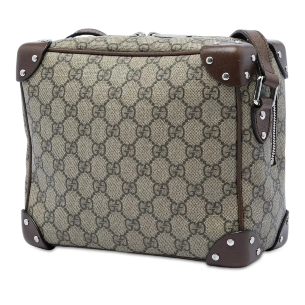 Gucci GG Supreme Soft Trunk Crossbody Beige Very good - Back View