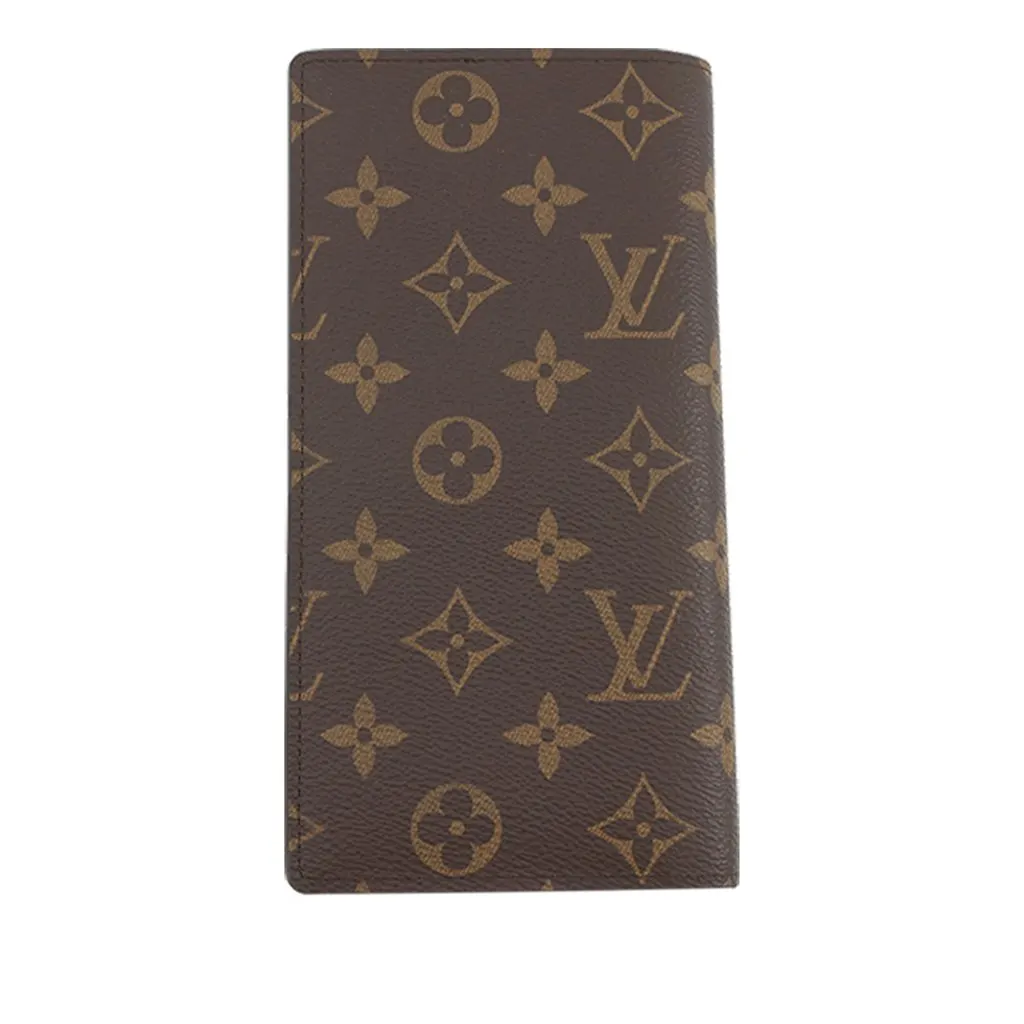 Louis Vuitton Monogram Brazza Wallet Brown Very good - Front View
