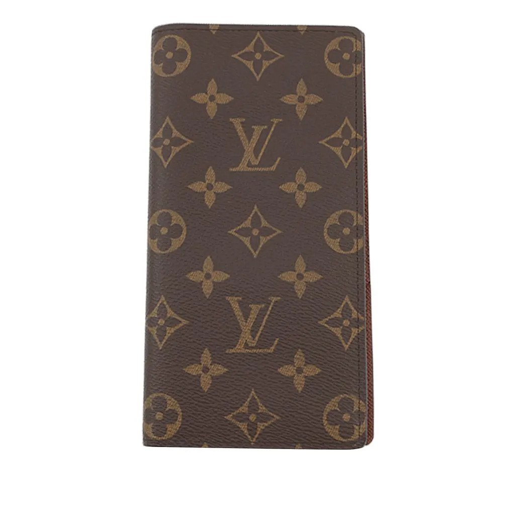 Louis Vuitton Monogram Brazza Wallet Brown Very good - Back View