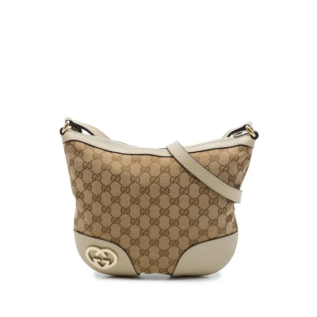Gucci GG Canvas Lovely Crossbody Beige Canvas Very good - Front View