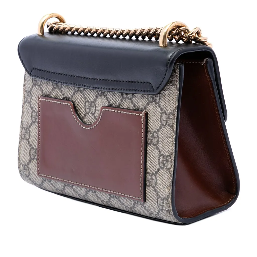 Gucci Small GG Supreme Padlock Crossbody Beige Very good - Back View