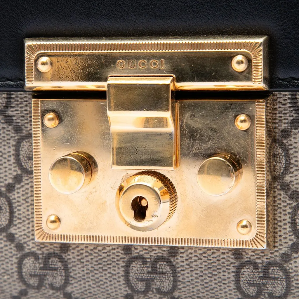 Gucci Small GG Supreme Padlock Crossbody Beige Very good - Box View