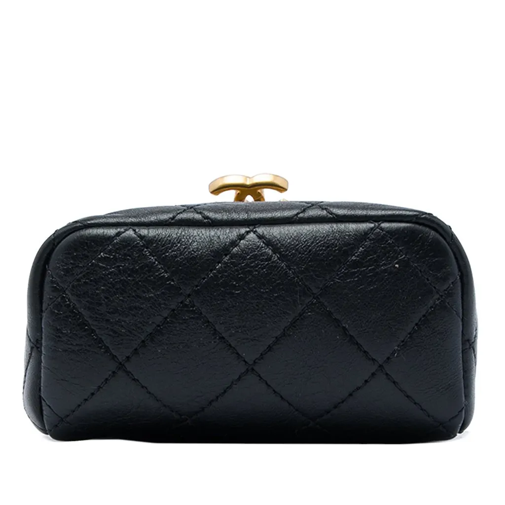 Chanel Micro Quilted Lambskin My Crush Bag Black Leather Very good - Inside View