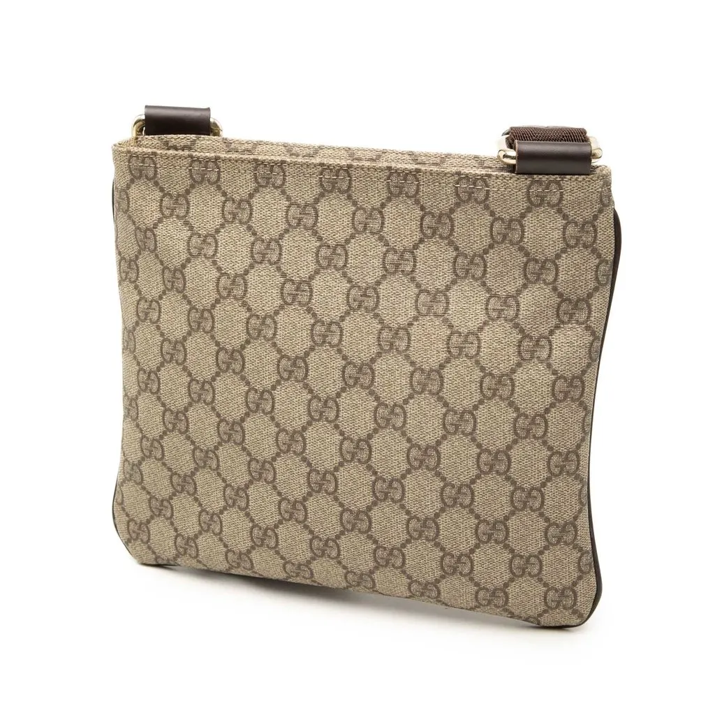 Gucci GG Supreme Crossbody Beige Canvas Good - Back View
