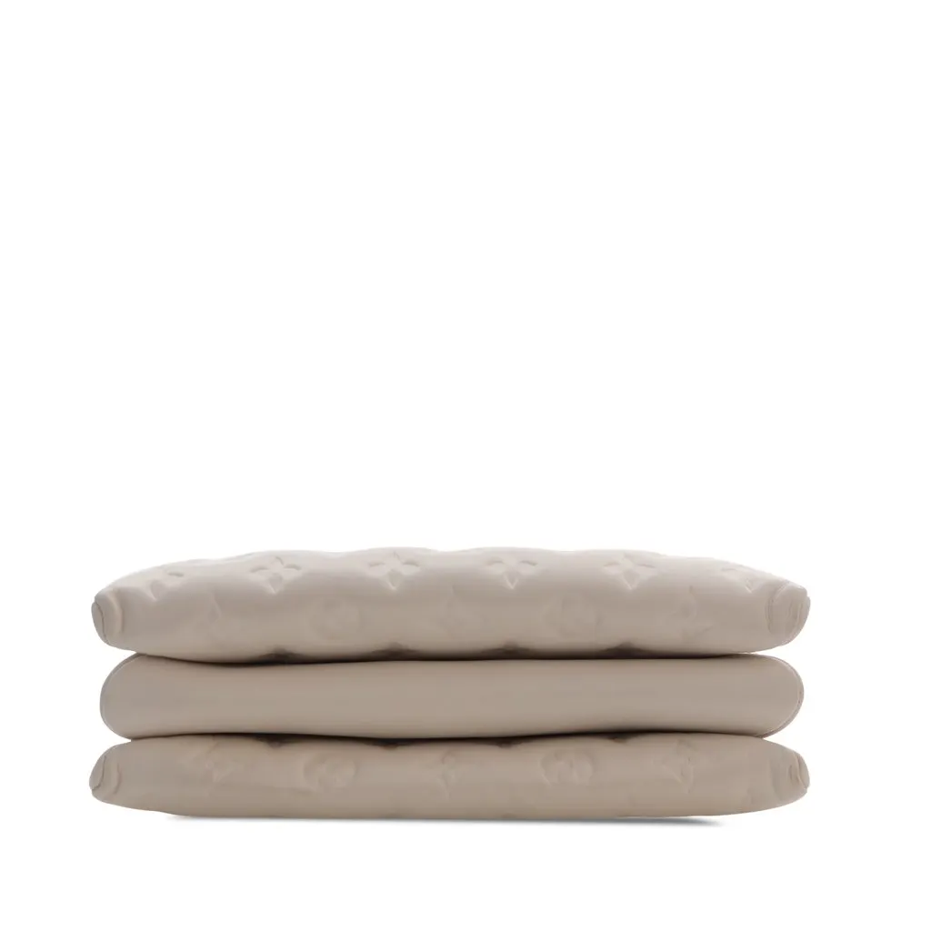 Louis Vuitton Monogram Embossed Puffy Lambskin Coussin PM White Leather Very good - Inside View
