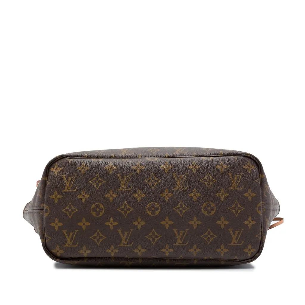 Louis Vuitton Monogram Neverfull MM Brown Canvas Good - Inside View