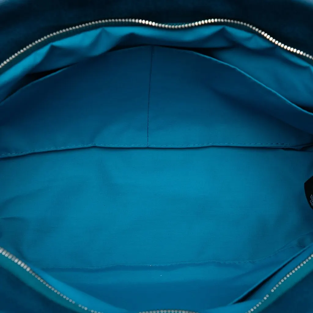 Hermès Toile Trousse de Voyage Jimetou PM Blue Very good - Model View