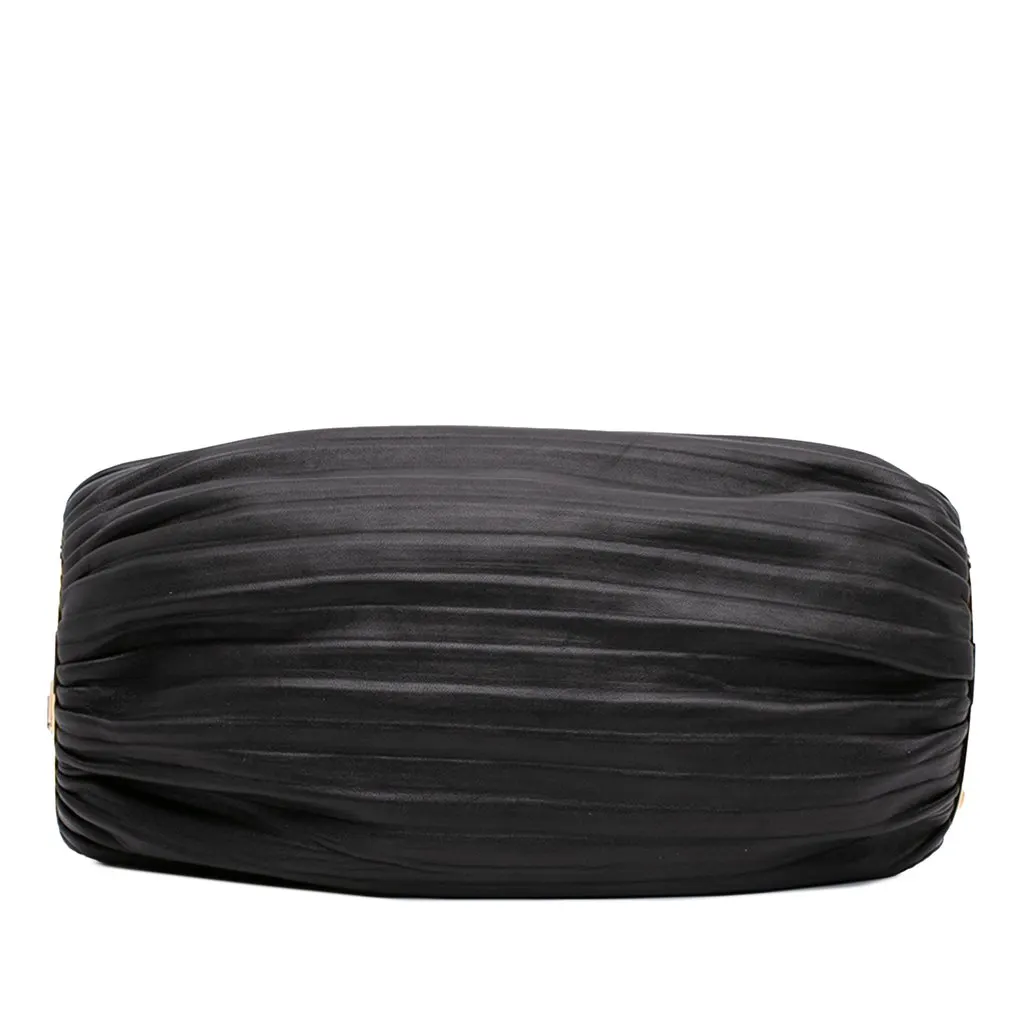 Loewe Pleated Nappa Bracelet Pouch Black Leather Very good - Inside View