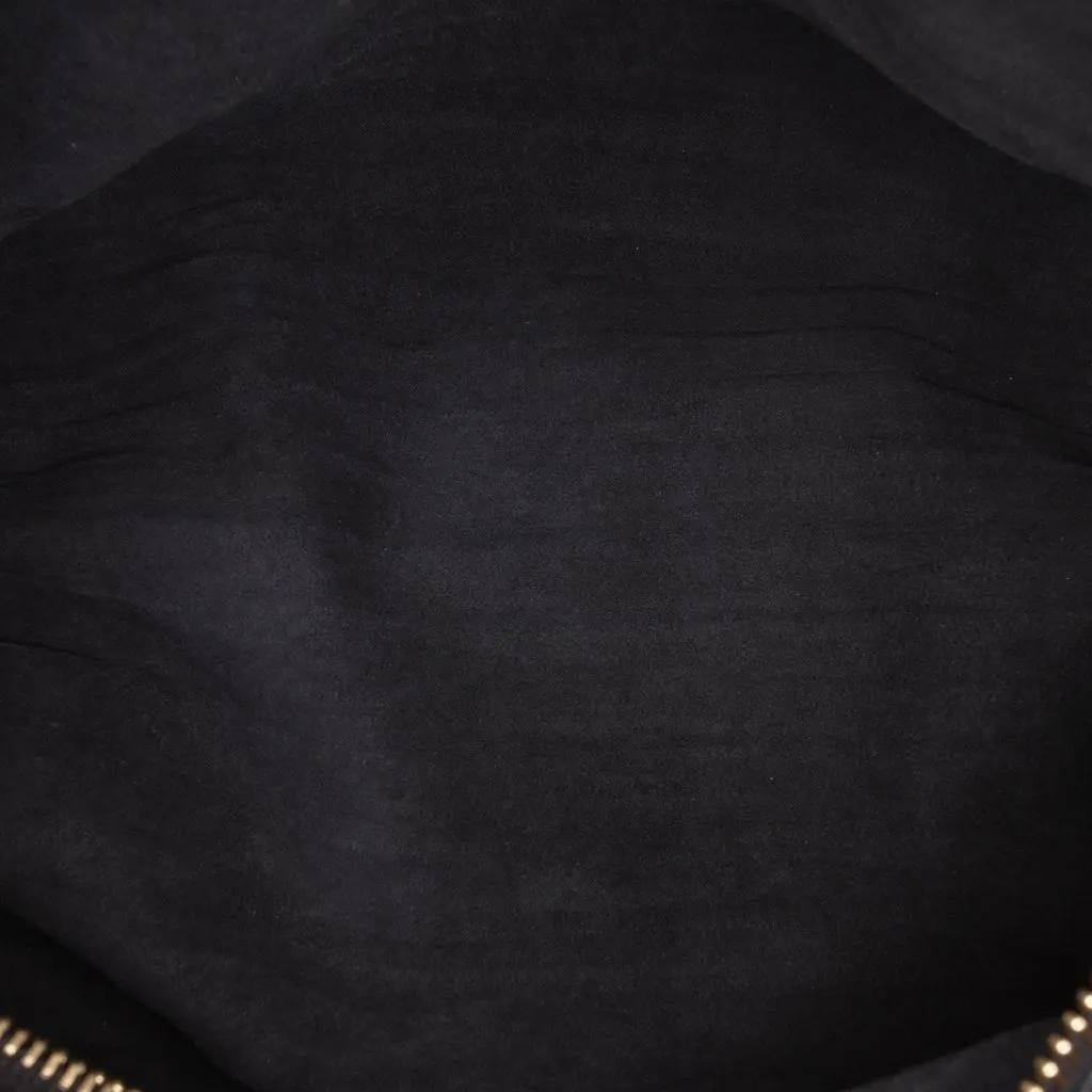 Loewe Pleated Nappa Bracelet Pouch Black Leather Very good - Model View