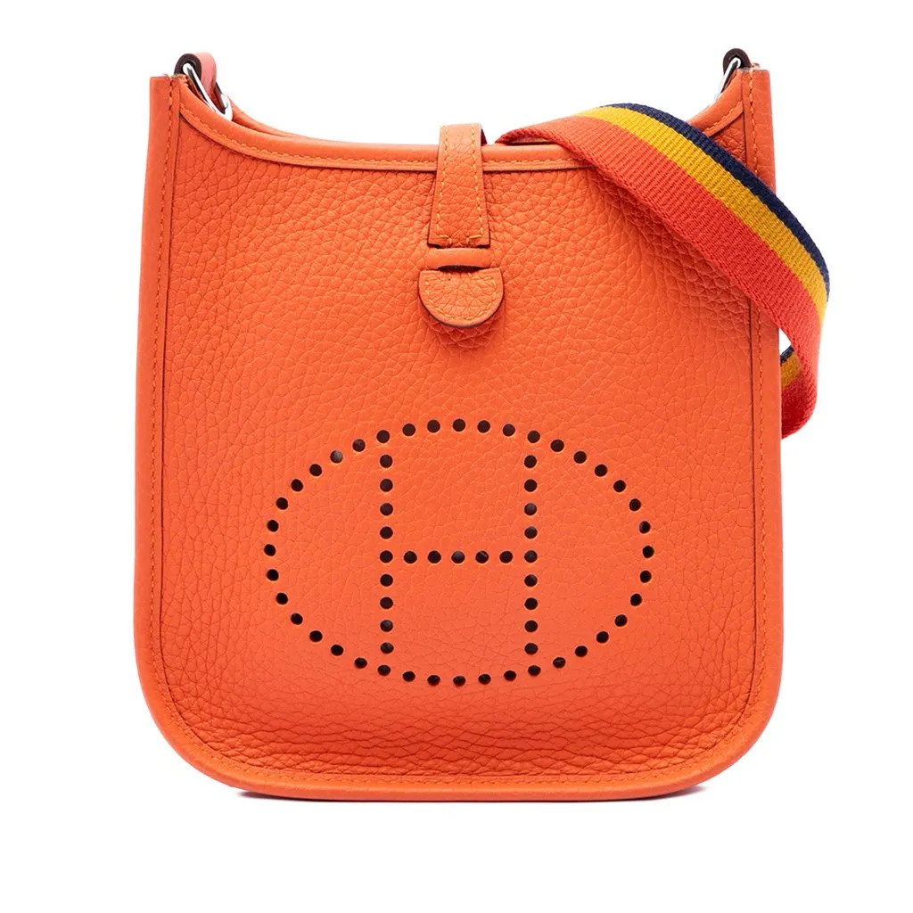 Hermès Clemence Evelyne I Amazone 16 Orange Leather Very good - Front View