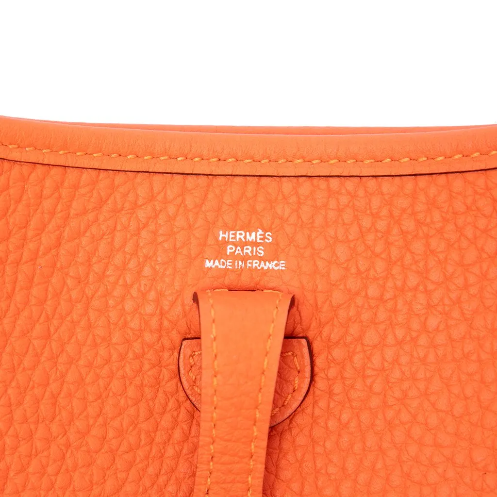 Hermès Clemence Evelyne I Amazone 16 Orange Leather Very good - Box View