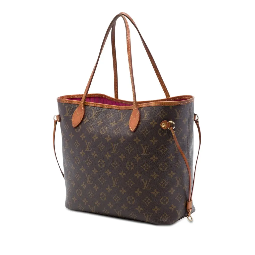 Louis Vuitton Monogram Neverfull MM Brown Very good - Back View