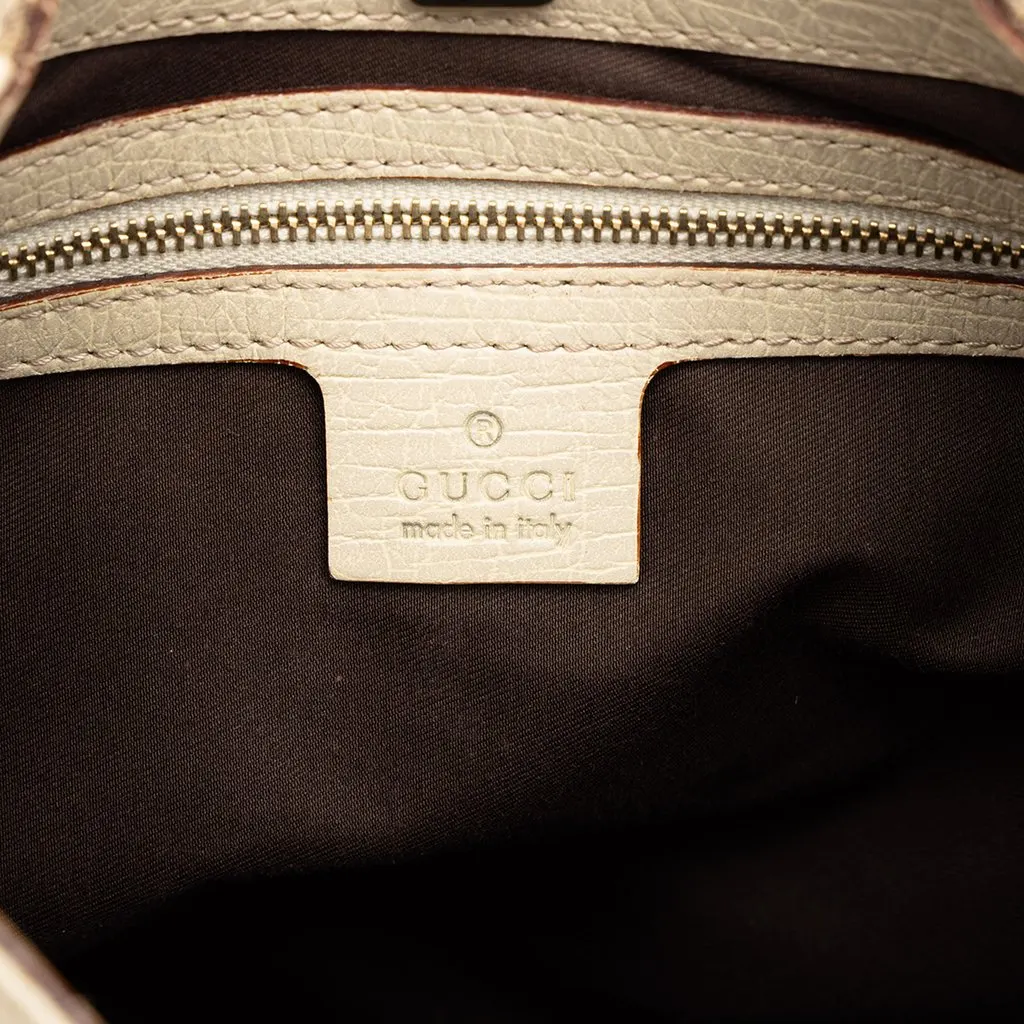 Gucci GG Canvas Hasler Web Shoulder Bag Beige Canvas Good - Box View
