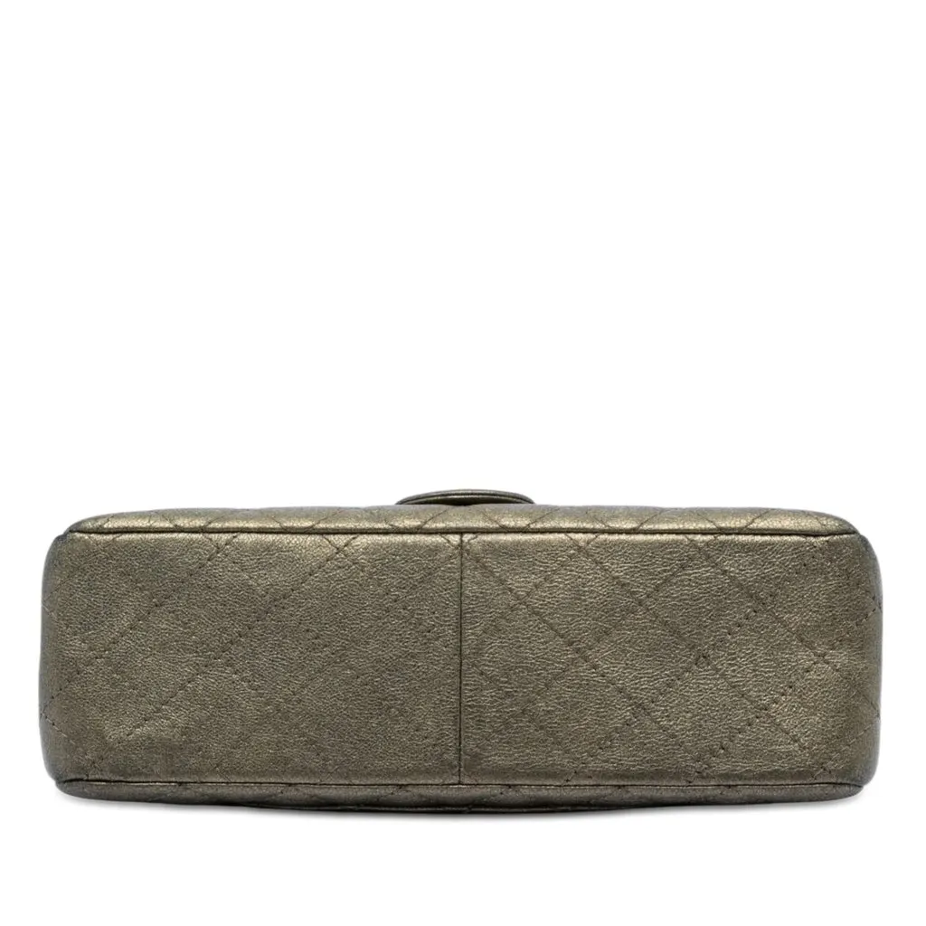 Chanel Quilted Metallic Aged Calfskin Reissue 2.55 Double Flap 226 Brown Leather Very good - Inside View