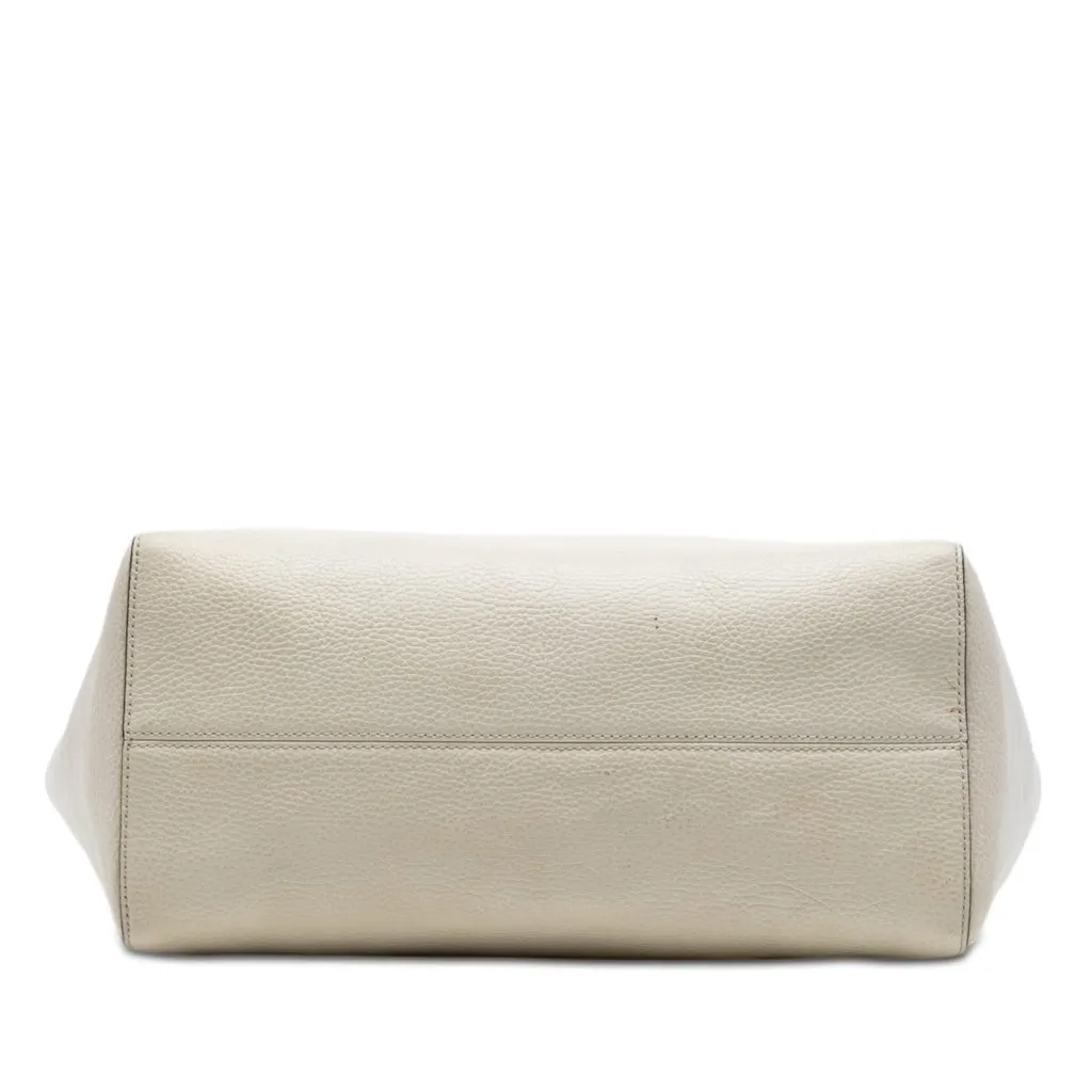 Gucci Medium Leather Swing Tote White Leather Very good - Inside View