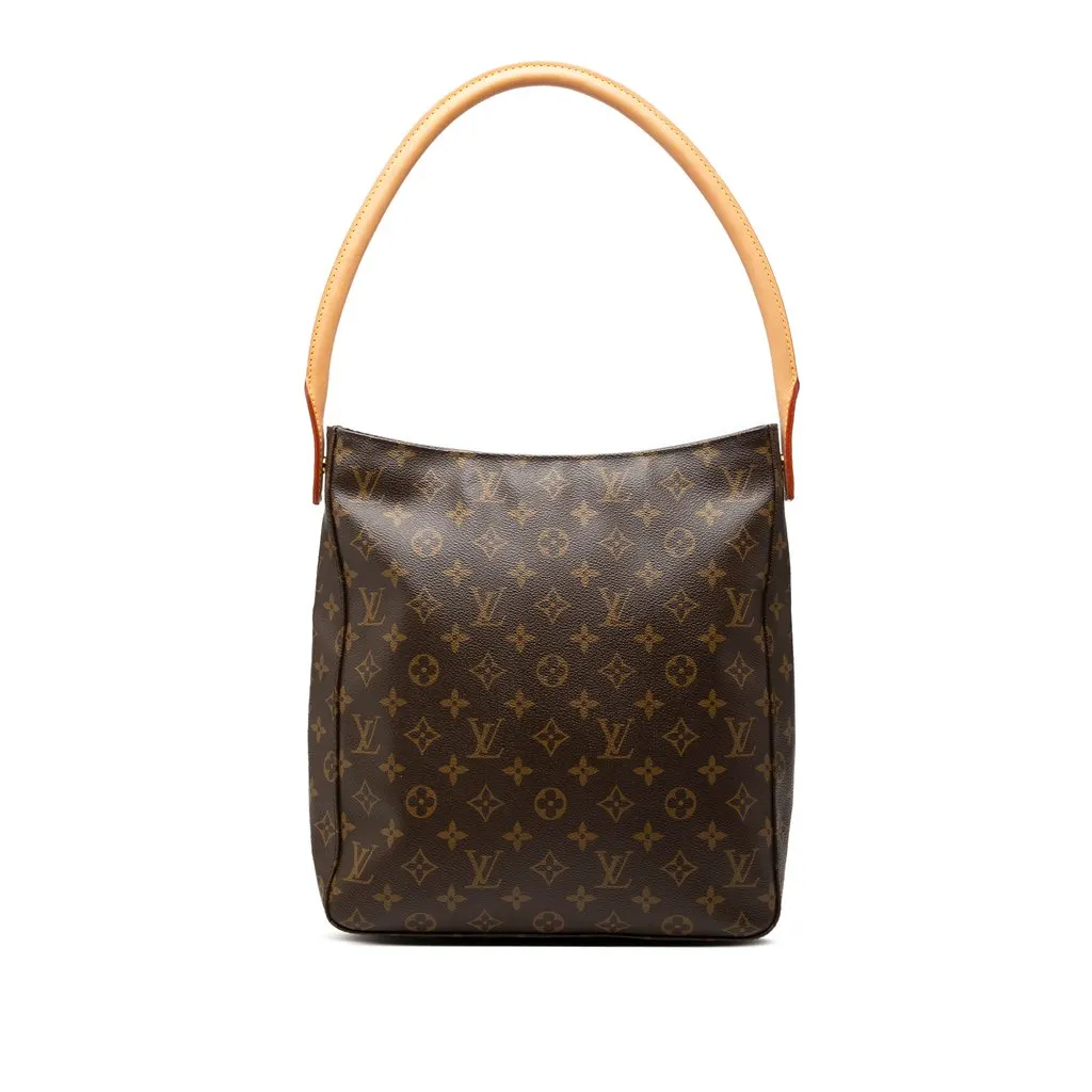 Louis Vuitton Monogram Looping GM Brown Very good - Front View