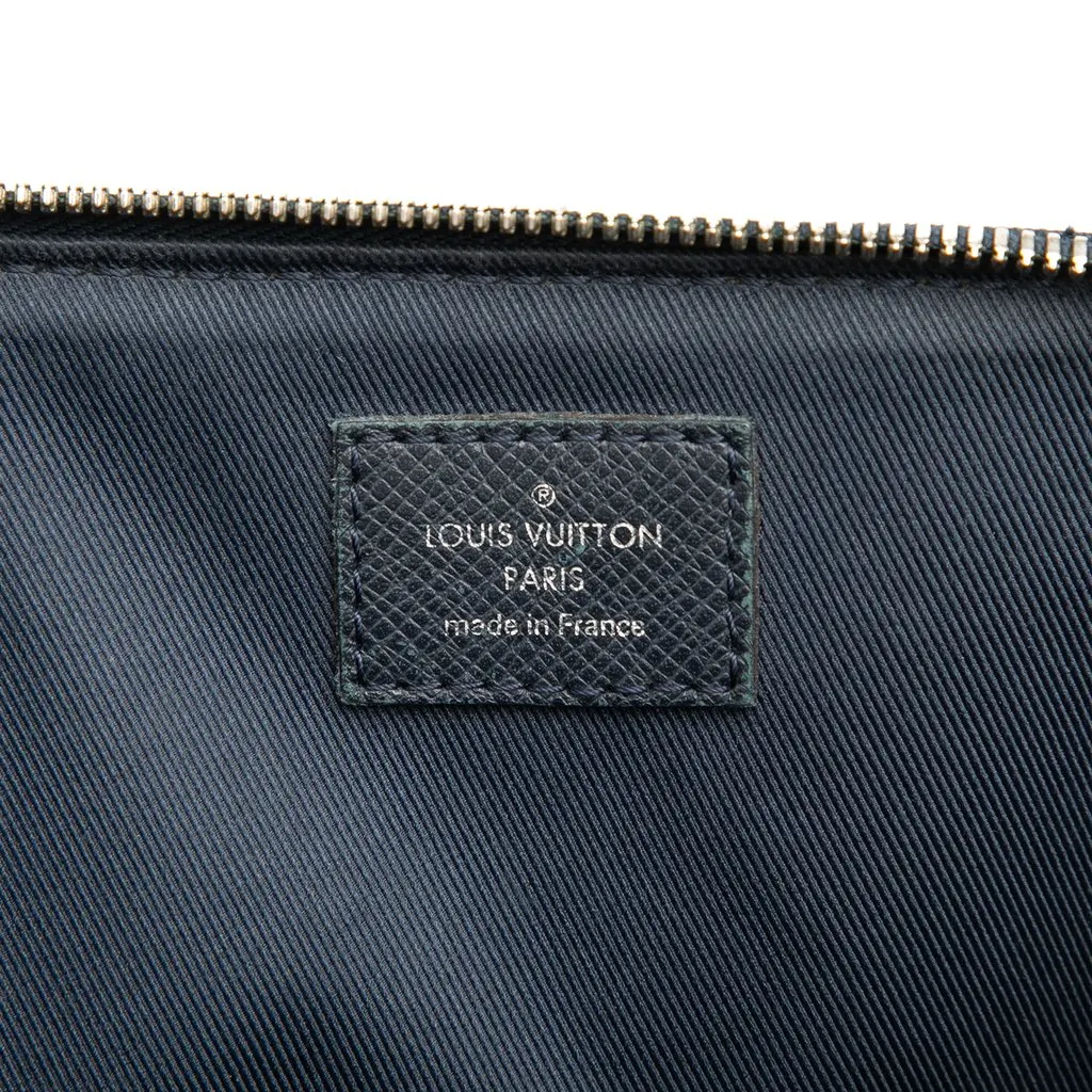 Louis Vuitton Taiga Anton Soft Briefcase Blue Leather Good - Box View