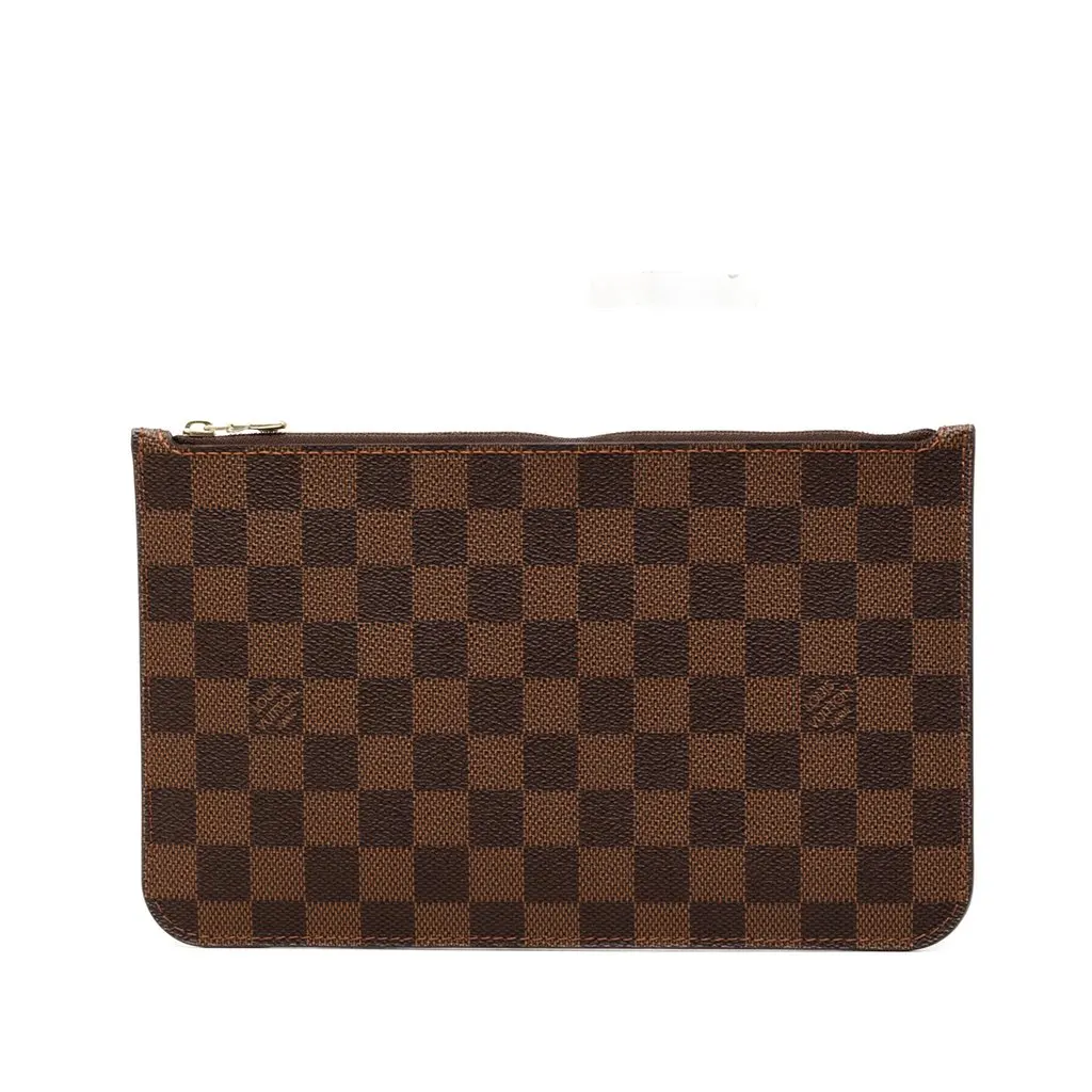 Louis Vuitton Damier Ebene Neverfull Pochette Brown Very good - Front View