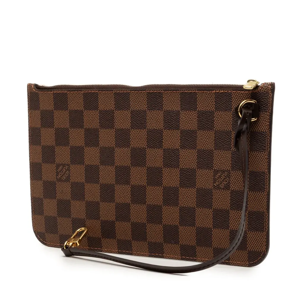 Louis Vuitton Damier Ebene Neverfull Pochette Brown Very good - Back View