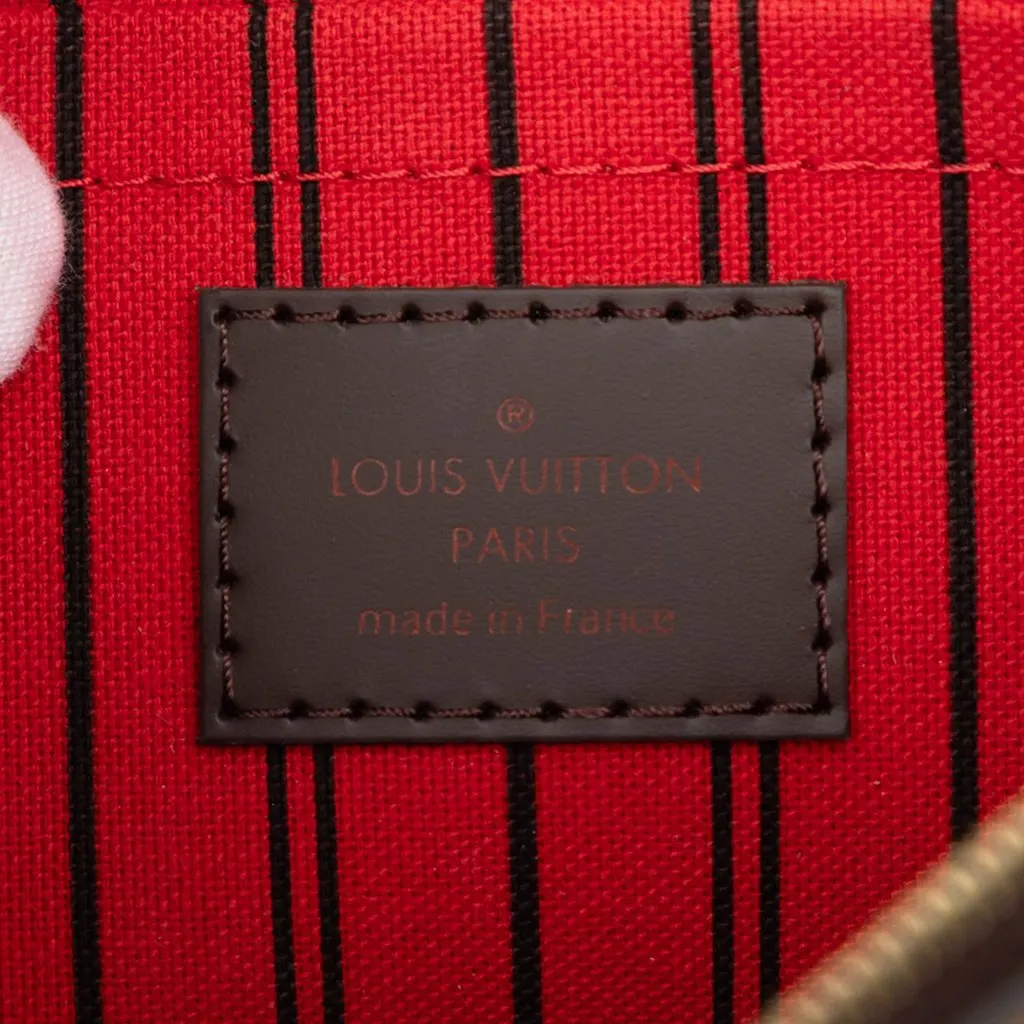 Louis Vuitton Damier Ebene Neverfull Pochette Brown Very good - Box View
