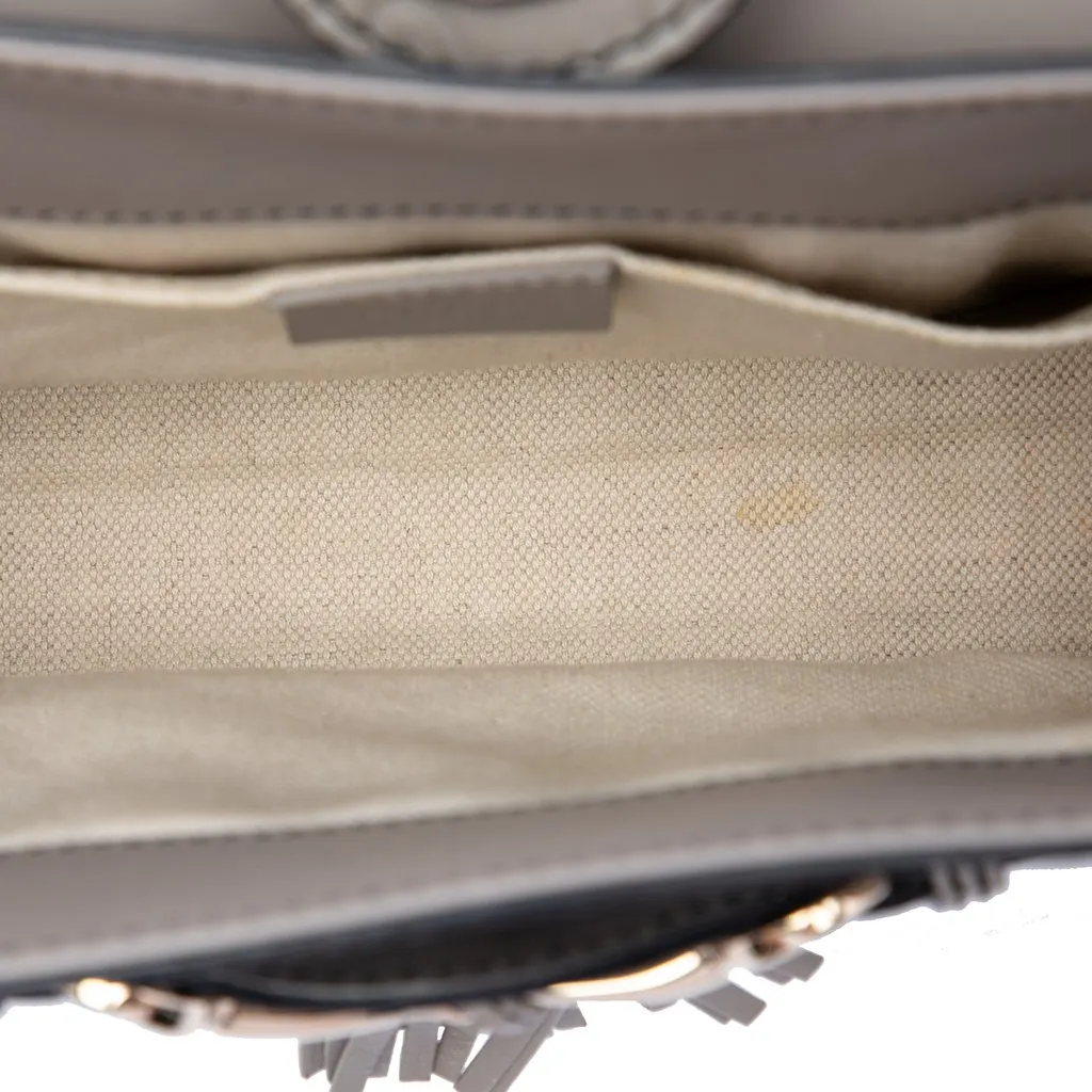 Gucci Small Guccissima Emily Shoulder Bag Grey Leather Very good - Model View
