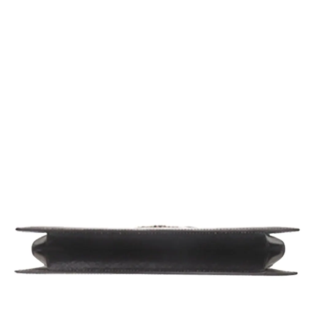 Salvatore Ferragamo Leather Double Gancini Top Handle Bag Black Leather Very good - Inside View