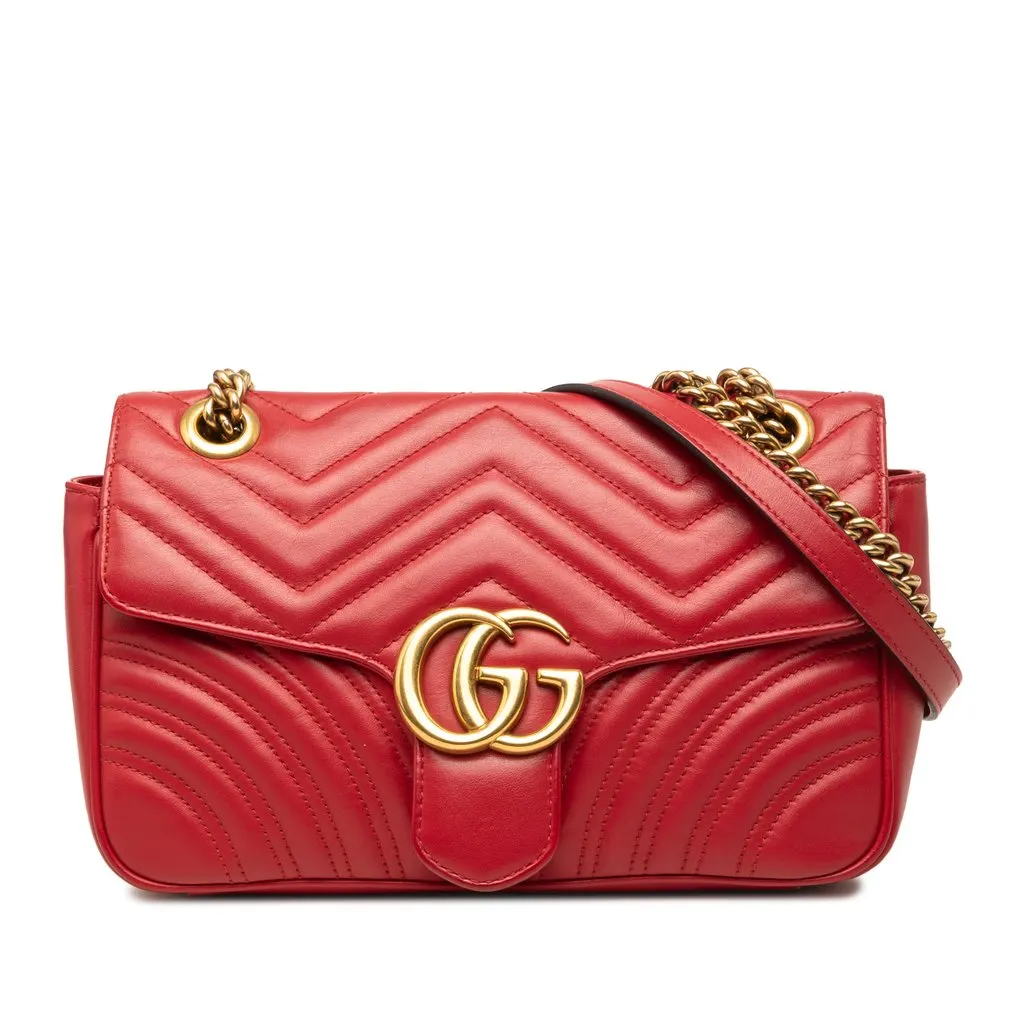 Gucci Medium GG Marmont Matelasse Calfskin Shoulder Bag