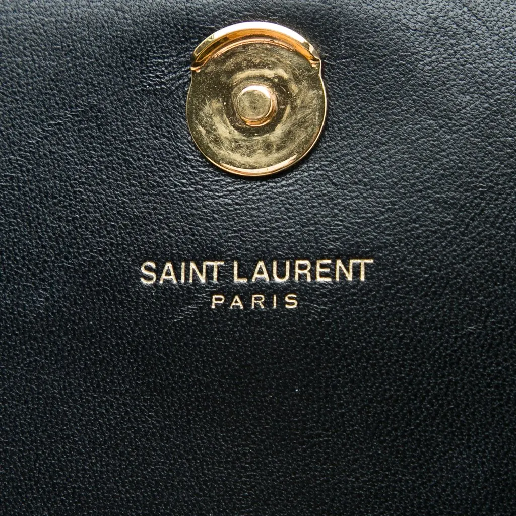 Saint Laurent Small Suede Monogram Kate Tassel Crossbody Black Leather Good - Box View