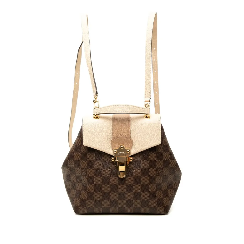 Louis Vuitton Damier Ebene Clapton Brown Very good - Front View
