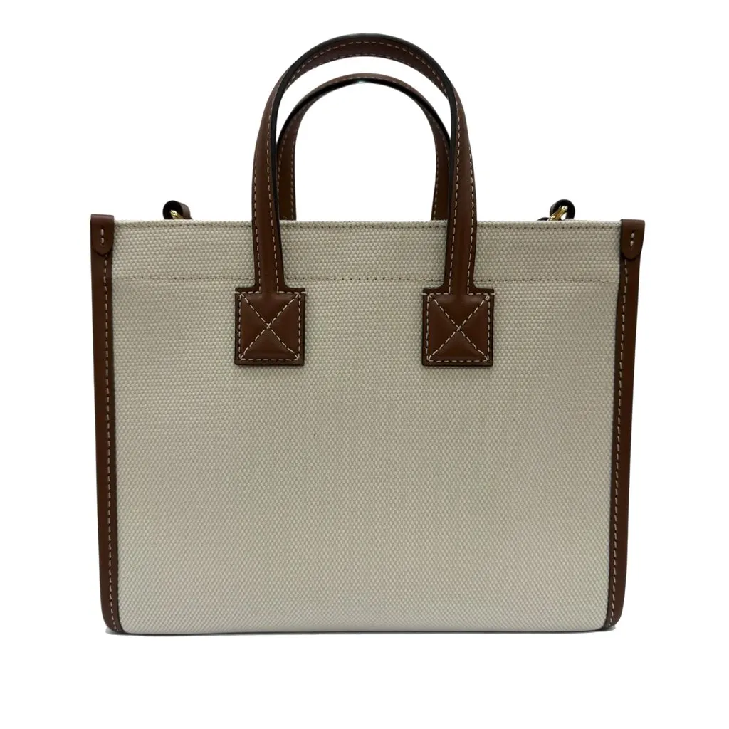Burberry Mini Canvas Freya Tote Brown Very good - Back View