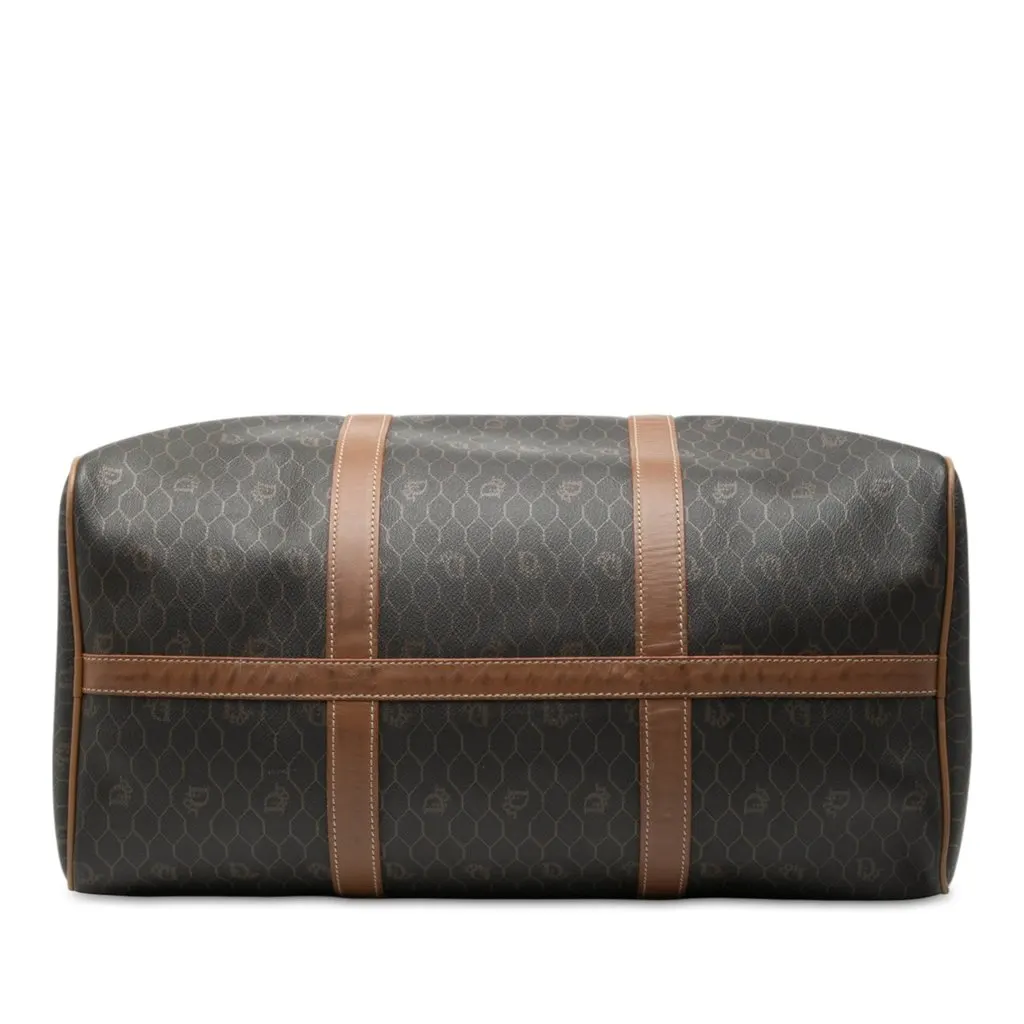 Dior Honeycomb Coated Canvas Boston Bag Black Good - Inside View