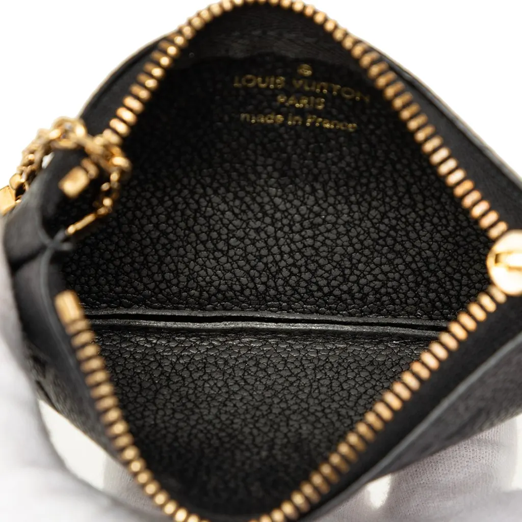 Louis Vuitton Monogram Empreinte Key Pouch Black Leather Very good - Model View
