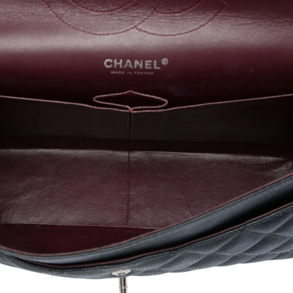 Chanel Jumbo Classic Caviar Double Flap Black Leather Very good - Model View