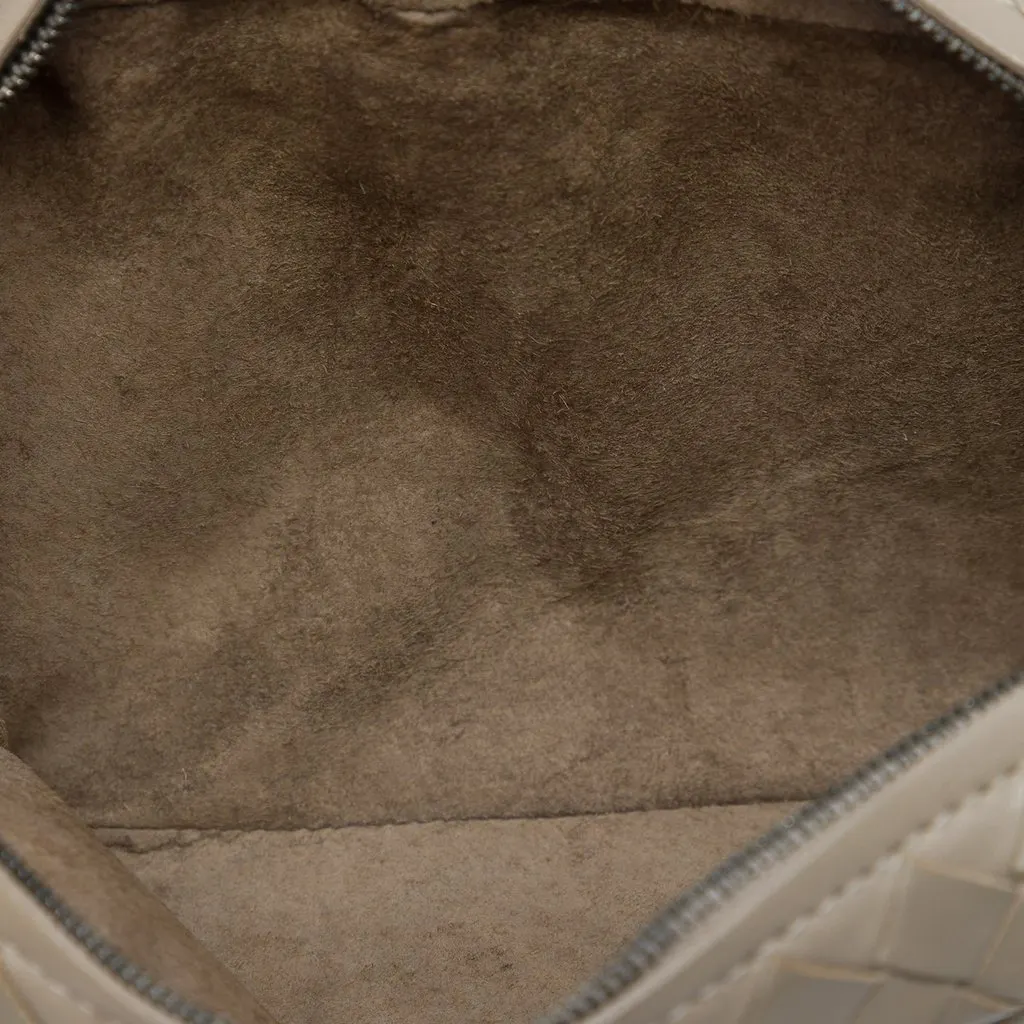 Bottega Veneta Mini Nappa Intrecciato Expandable Chain Flap Crossbody Beige Leather Very good - Model View
