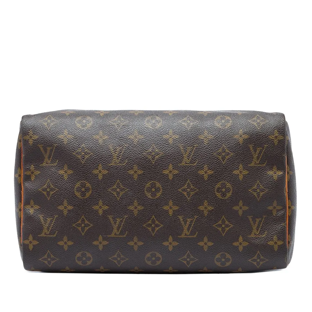 Louis Vuitton Monogram Speedy 30 Brown Canvas Good - Inside View