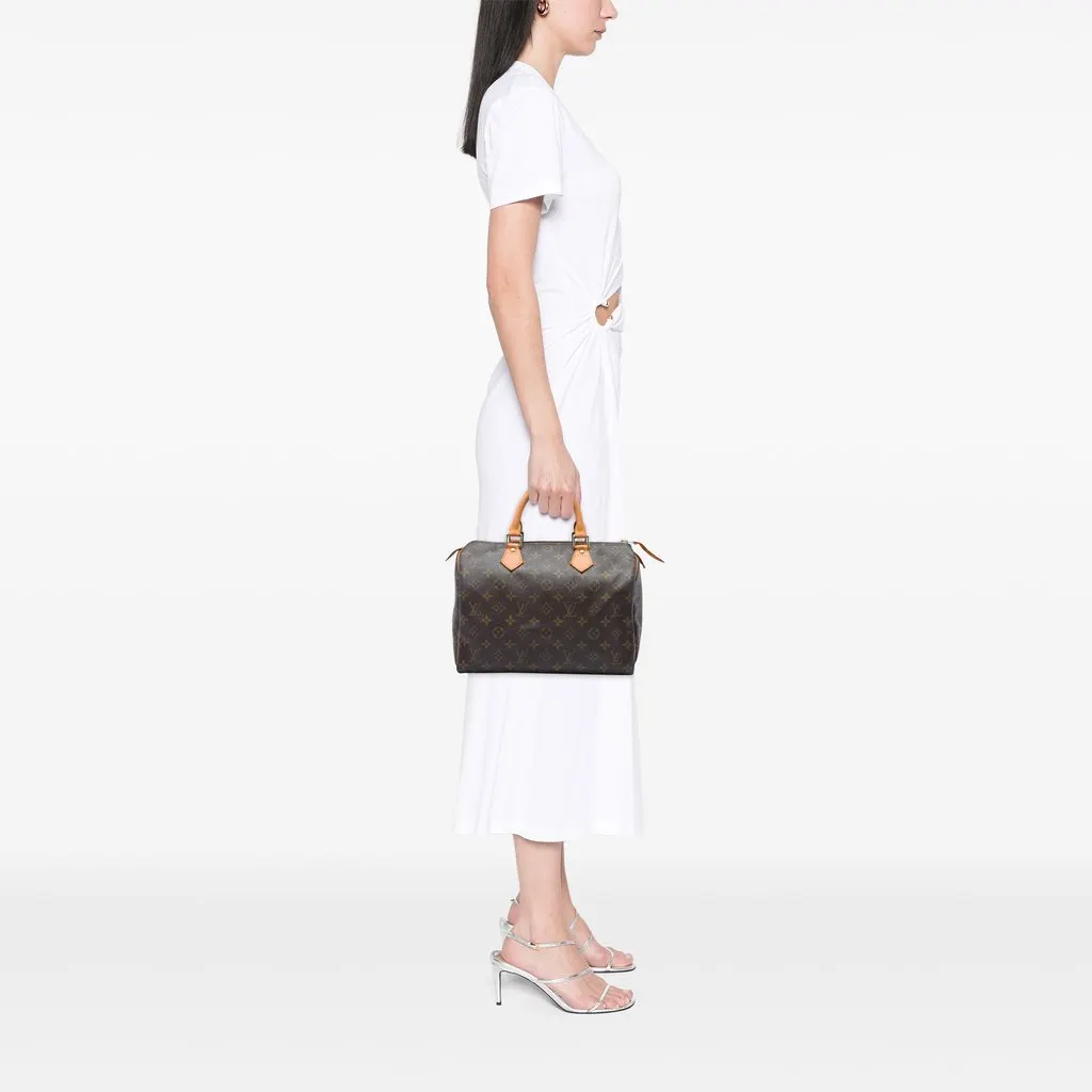 Louis Vuitton Monogram Speedy 30 Brown Canvas Good - Box View