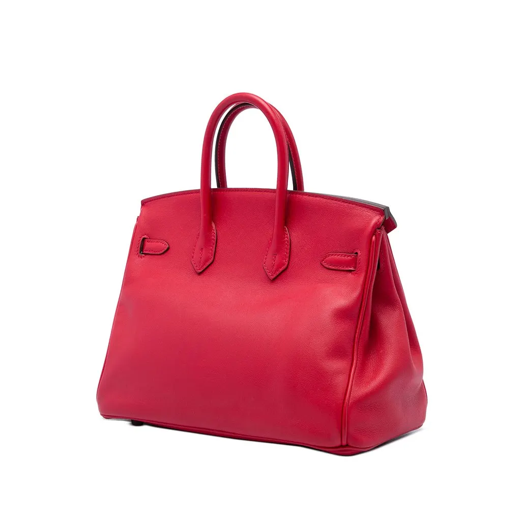 Hermès Swift Birkin Retourne 25 Red Leather Very good - Back View