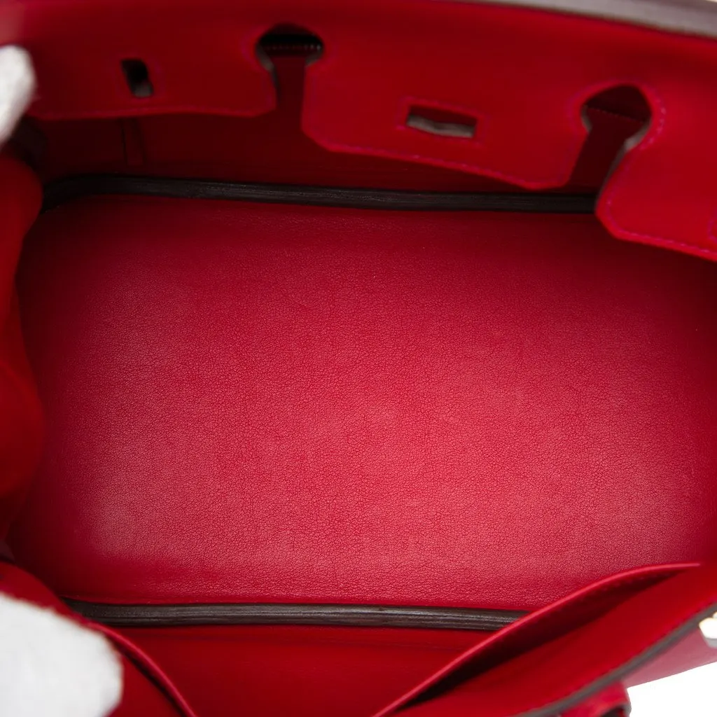 Hermès Swift Birkin Retourne 25 Red Leather Very good - Model View