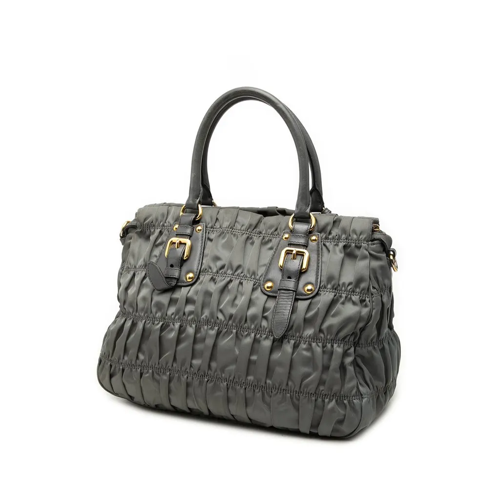 Prada Tessuto Gaufre Satchel MultiColor Very good - Back View