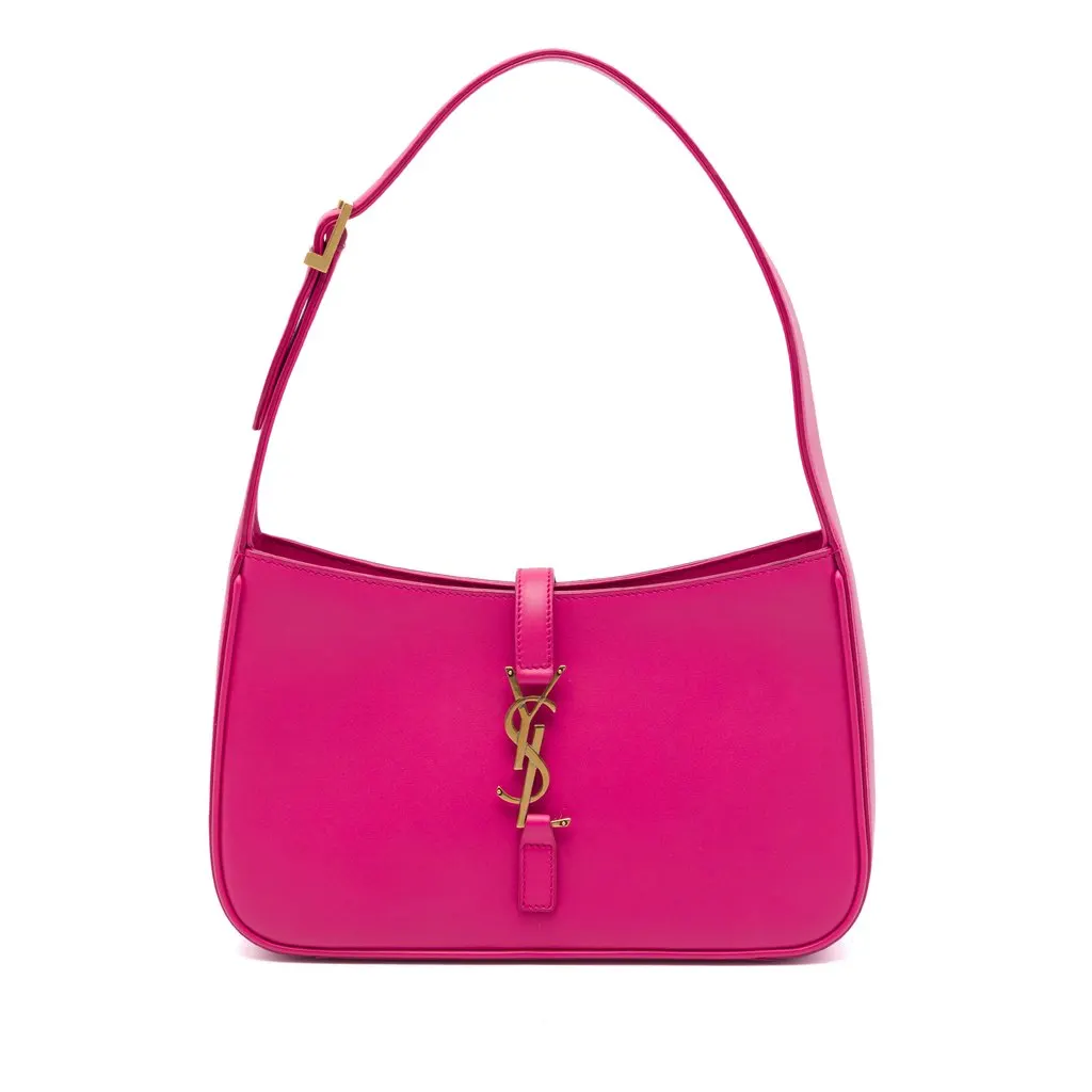 Saint Laurent Smooth Calfskin Le 5 a 7 Pink Leather Very good - Front View