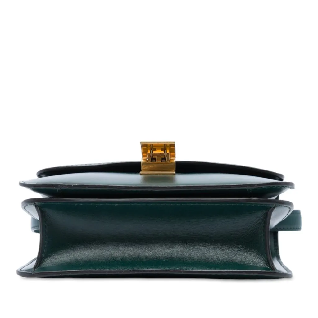 Celine Teen Calfskin Classic Box Green Leather Very good - Inside View