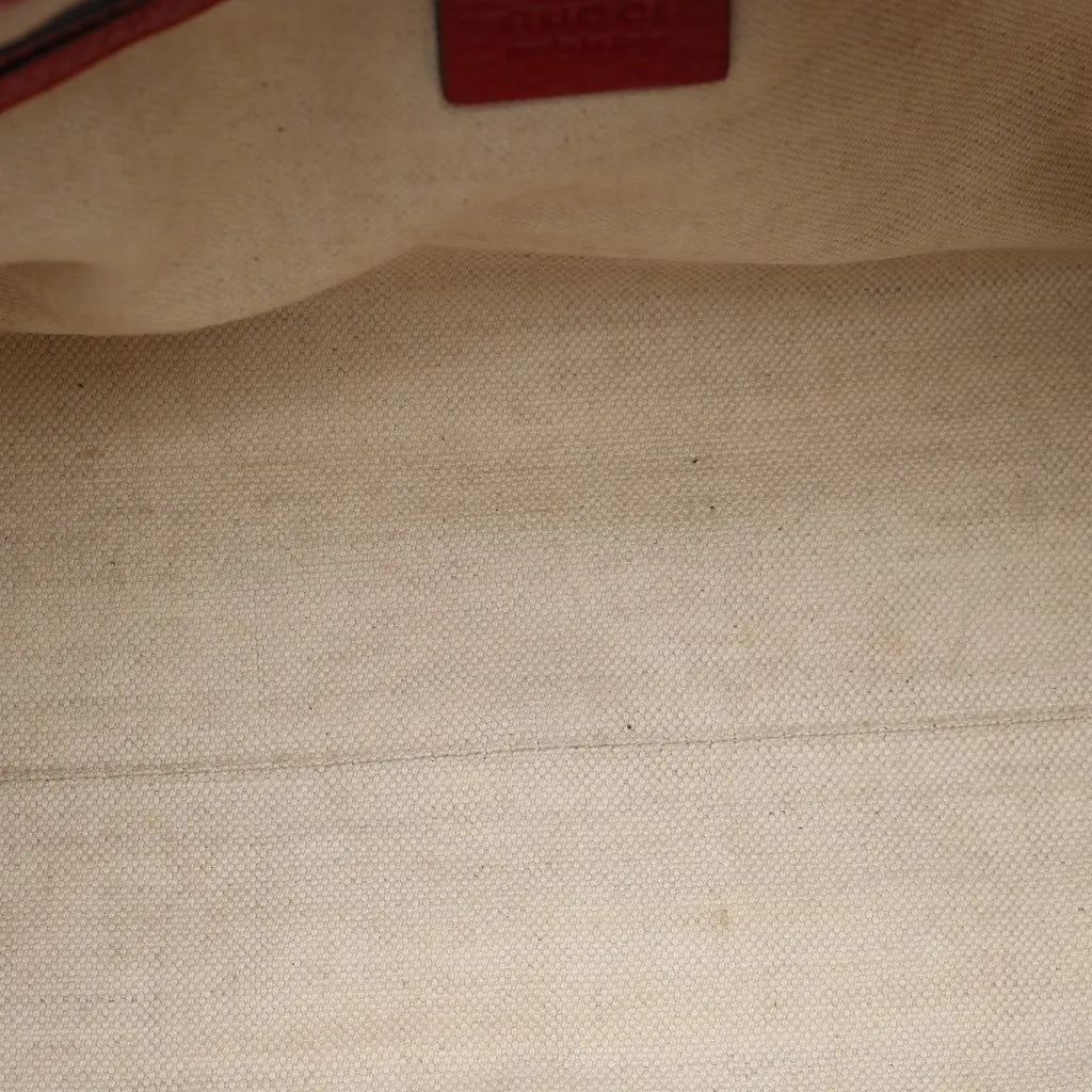 Gucci GG Canvas Bella Satchel Beige Very good - Model View