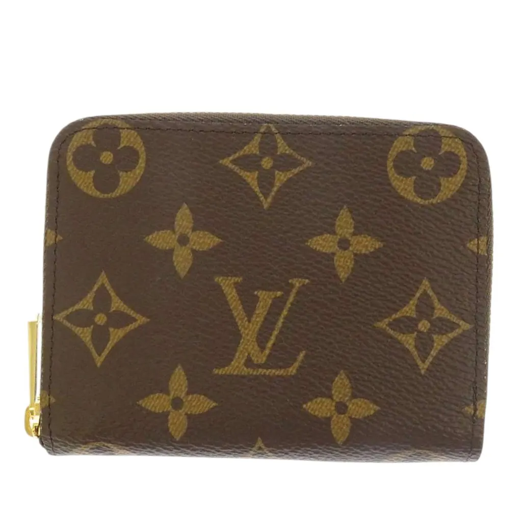 Louis Vuitton Monogram Zippy Coin Pouch Brown Very good - Front View