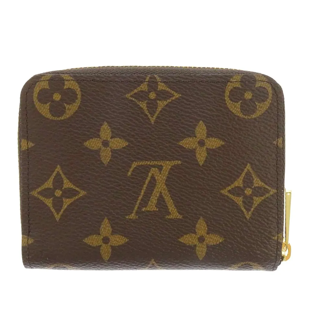 Louis Vuitton Monogram Zippy Coin Pouch Brown Very good - Back View
