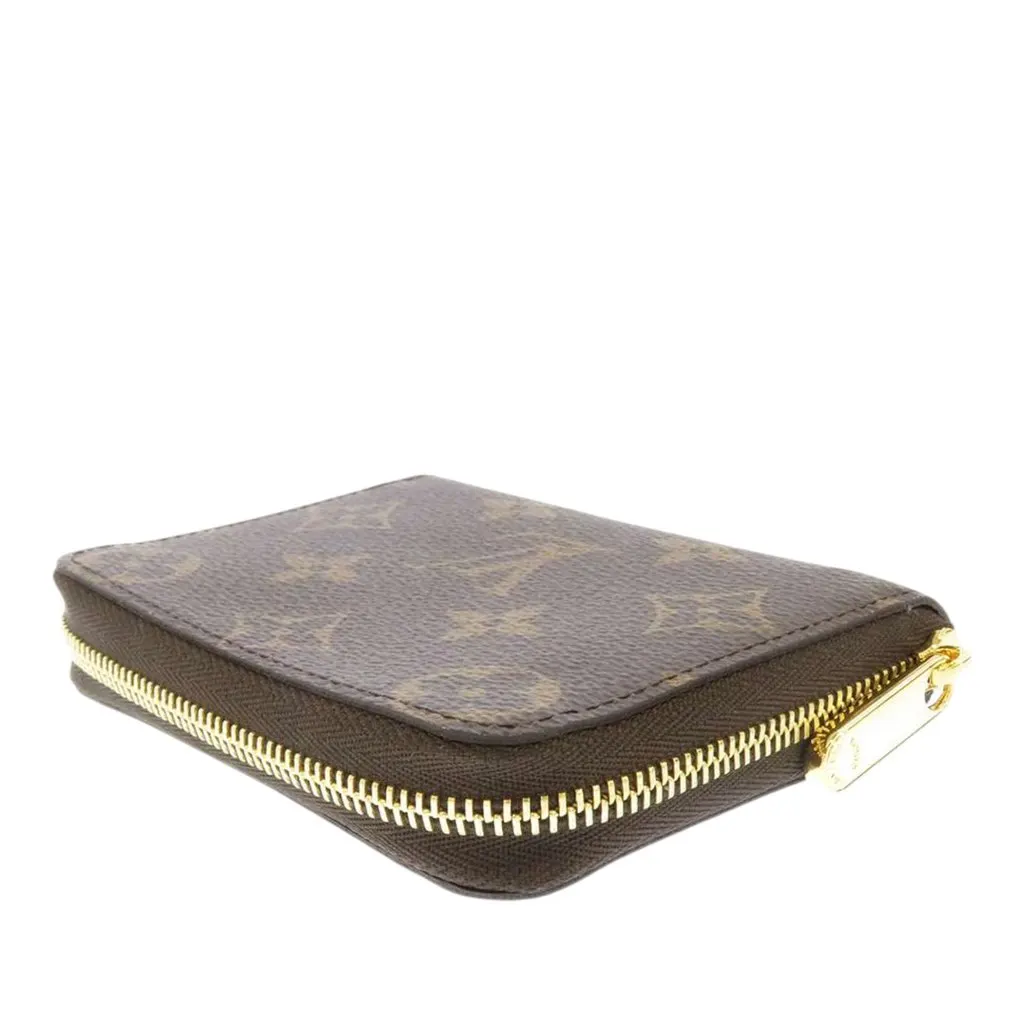 Louis Vuitton Monogram Zippy Coin Pouch Brown Very good - Model View