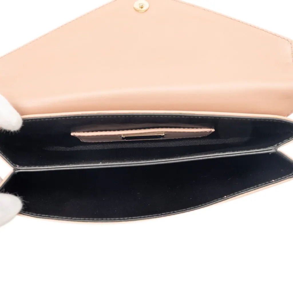 Bvlgari Leather Serpenti Forever Tassel Envelope Clutch Brown Leather Very good - Model View